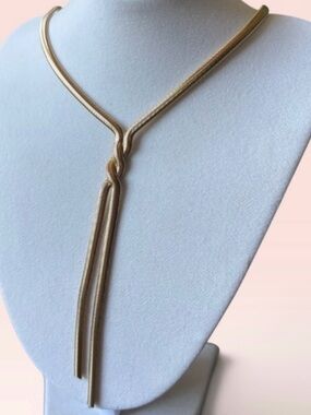 Plunder Design Priscilla Lariat Style Herringbone Chain Neclace
